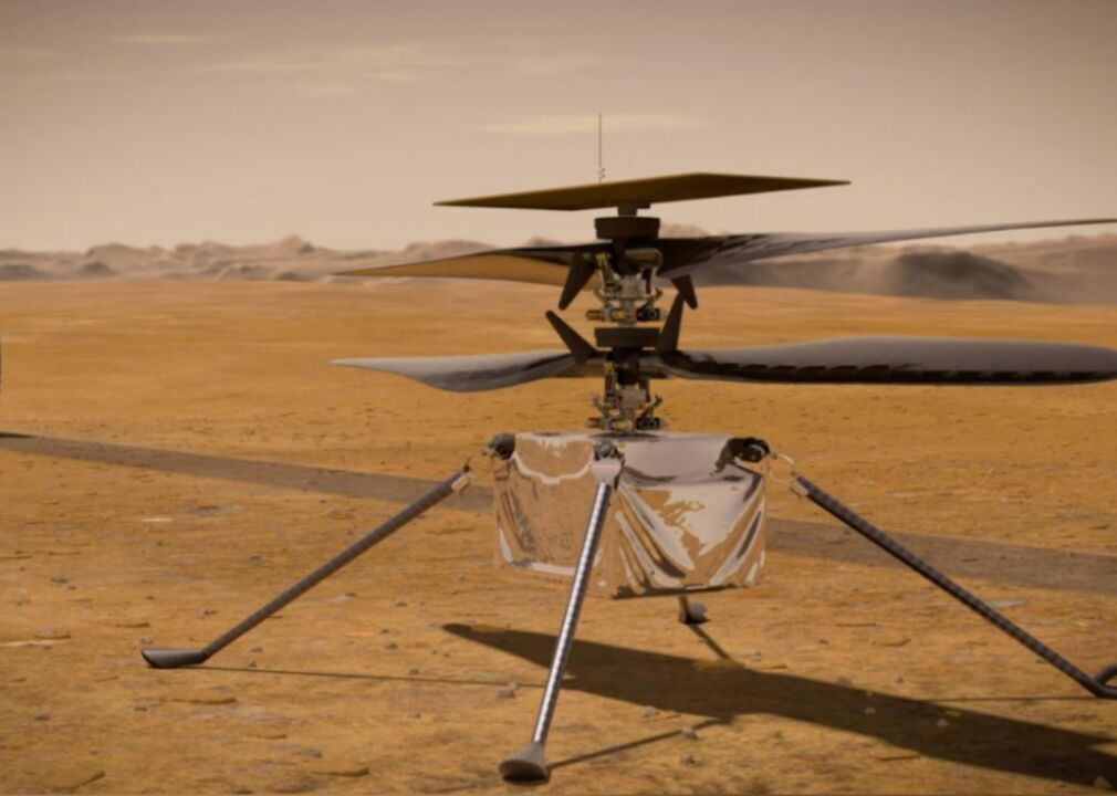 2021: First helicopter on Mars
